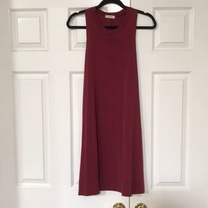 Maroon/wine tank top dress